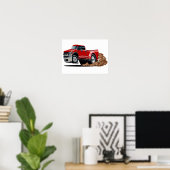 Cartoon auto poster (Thuiskantoor)