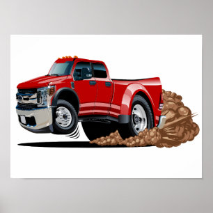 Cartoon auto poster
