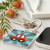 Cartoon auto sleutelhanger (Voorkant Rechts)