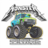 Cartoon auto sticker (Voorkant)