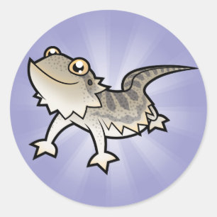 Cartoon Baardagaam / Rankin Dragon Ronde Sticker