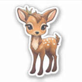 Cartoon baby hert sticker (Voorkant)