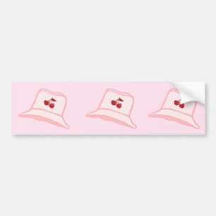 Cartoon Baby Roze Coquette Kersen Emmerhoed  Bumpersticker