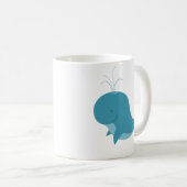 Cartoon Baby Whale Cute Mok (Voorkant rechts)