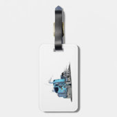 Cartoon Bagagelabel (Achterkant verticaal)