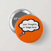 cartoon ballon aanpassen ronde button 5,7 cm (Voorkant /achterkant)