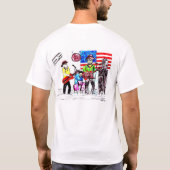Cartoon band tekening t-shirt (Achterkant)