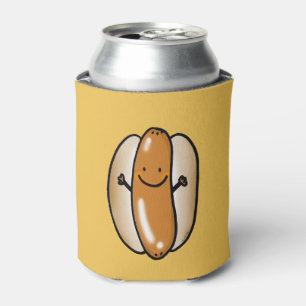 cartoon barbecue hotdog worst blikjeskoeler