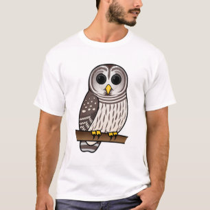 Cartoon Barred Owl T-shirt