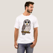 Cartoon Barred Owl T-shirt (Voorkant volledig)
