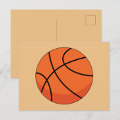Cartoon Basketbal Briefkaart (Voorkant / Achterkant)