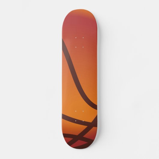 Cartoon basketbal skateboard (Voorkant)