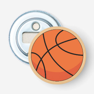 Cartoon Basketball Ball Button Flesopener