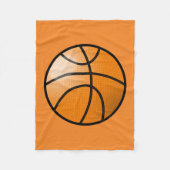 Cartoon Basketball Ball Fleece Deken (Voorkant)
