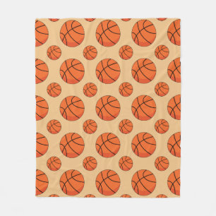 Cartoon Basketball Ball Fleece Deken