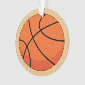 Cartoon Basketball Ball Ornament (voorkant)
