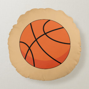 Cartoon Basketball Ball Rond Kussen