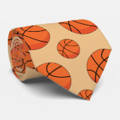Cartoon Basketball Ball Stropdas (Opgerold)