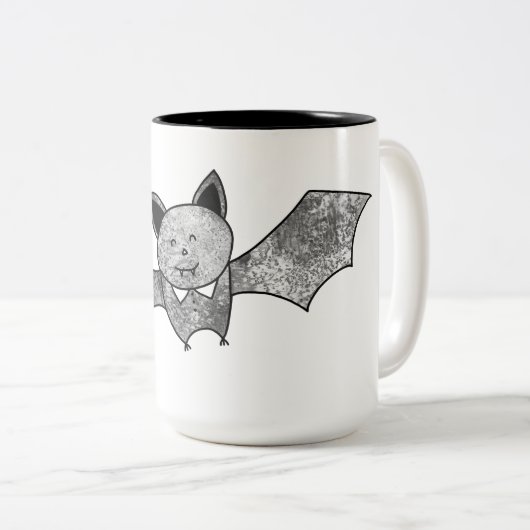 Cartoon Bat Coffee Mok (Voorkant rechts)
