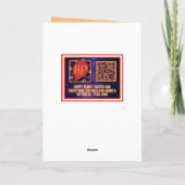 Cartoon Bat Halloween Birthday Card Kaart (Achterkant)