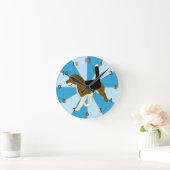 Cartoon Beagle Clock Ronde Klok (Huis)