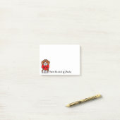Cartoon Beagle Heart mama Post-it® Notes (Op bureau)