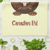 Cartoon Beaver Américain MoJo Serviettes de cuisin (Plié)