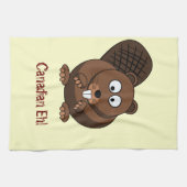 Cartoon Beaver Américain MoJo Serviettes de cuisin (Horizontal)