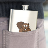 Cartoon Beaver Flacon (Voorbeeld)