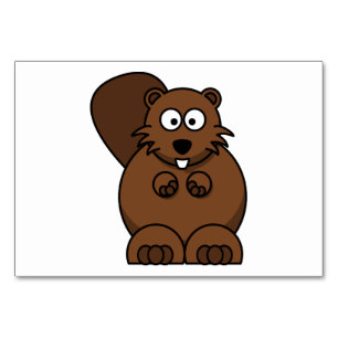 Cartoon Beaver Kaart