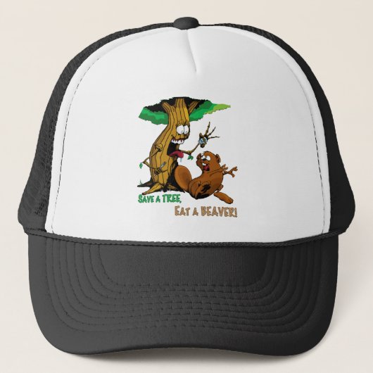 cartoon beaver trucker pet (Voorkant)