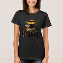 Cartoon Bee en Honey Jar "HOME"