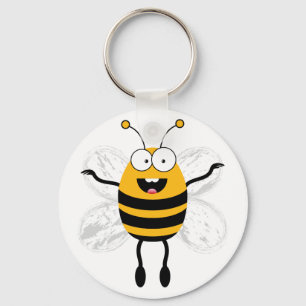 Cartoon Bee Sleutelhanger