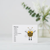 Cartoon Bee Visitekaartje (Staand voorkant)