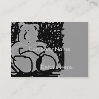 Cartoon Beer koninklijke kaart Visitekaartje