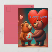 cartoon beer valentijns briefkaart (Voorkant / Achterkant)