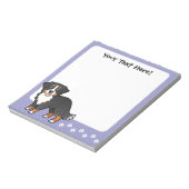 Cartoon Bernese Mountain Dog Notitieblok (Gedraaid)