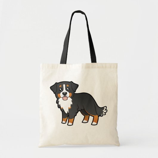 Cartoon Bernese Mountain Dog Tote Bag (Voorkant)