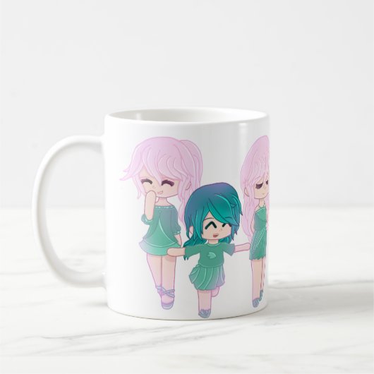 Cartoon Best Friends Mug (Gauche)