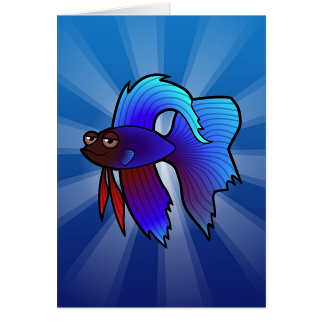 Cartoon Betta Fish / Siamese vechtvis (Voorkant)