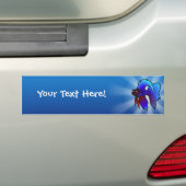 Cartoon Betta Fish / Siamese vechtvis Bumpersticker (Op auto)
