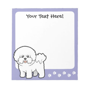 Cartoon Bichon Frise Notitieblok
