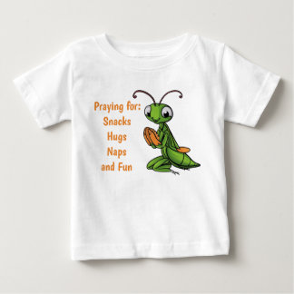 Cartoon bidsprinkhaan peuter T-shirt