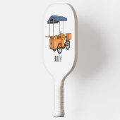 Cartoon bike food cart pickleball paddle (Links)