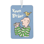 Cartoon Bird Watcher & Bird Luchtverfrisser (Achterkant)