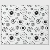 cartoon bloemen inpakpapier (Vlak)