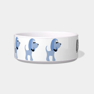 Cartoon blue dog Diva Dog Bowl Voerbakje