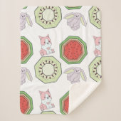 Cartoon Blue Heeler Speelgoed Sherpa Deken (Voorkant)