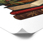 Cartoon boeken poster (Hoek)