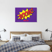 Cartoon Boom Thunder_Cove Canvas Afdruk (Insitu (Slaapkamer))
